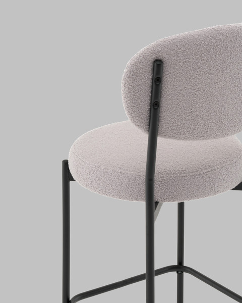 Изображение товара Стул барный Stool Group Бриф DD / AV 477-F81-9005 PP (букле светло-серый)