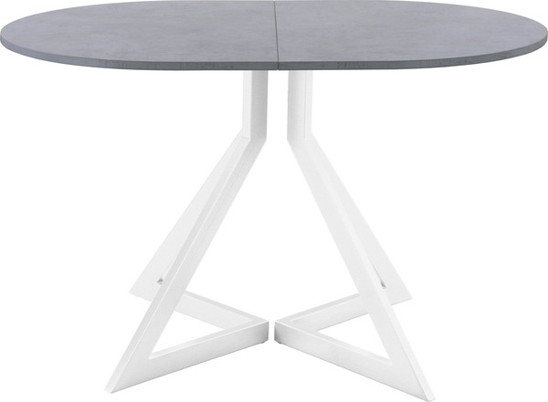 Изображение товара Обеденный стол AMC Elite Е20(1200) D3 (белый/бетон чикаго светло-серый)