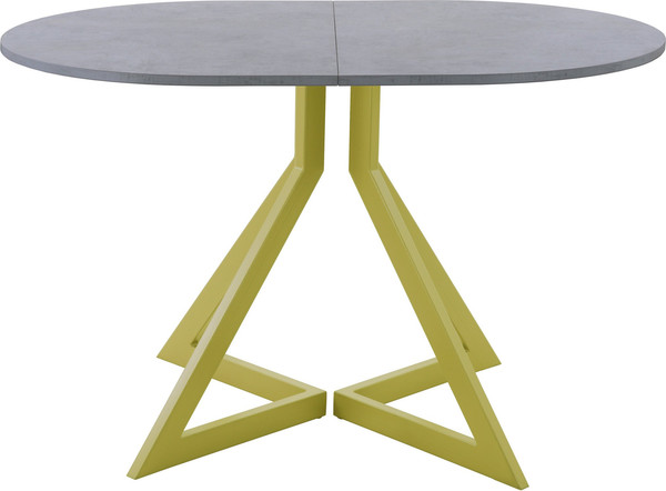 Изображение товара Обеденный стол AMC Elite Е20(1200) D3 (золото/бетон чикаго светло-серый)