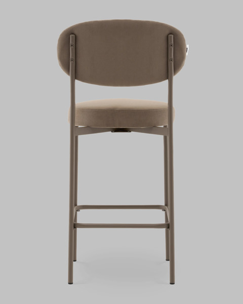 Изображение товара Стул барный Stool Group Бриф DD / AV 477-C31-7006T PP (велюр капучино/капучино муар)