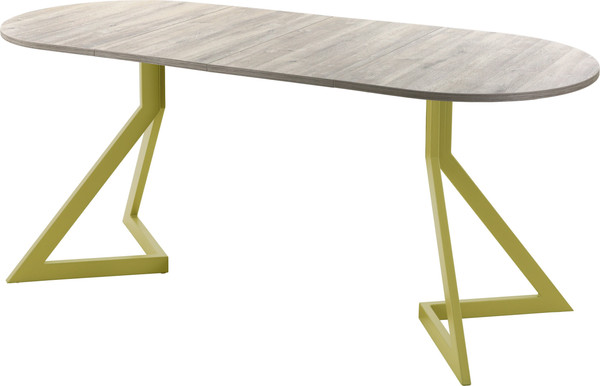 Изображение товара Обеденный стол AMC Elite Е20(1200) D3 (золото/дуб уайт-ривер песочно-бежевый)