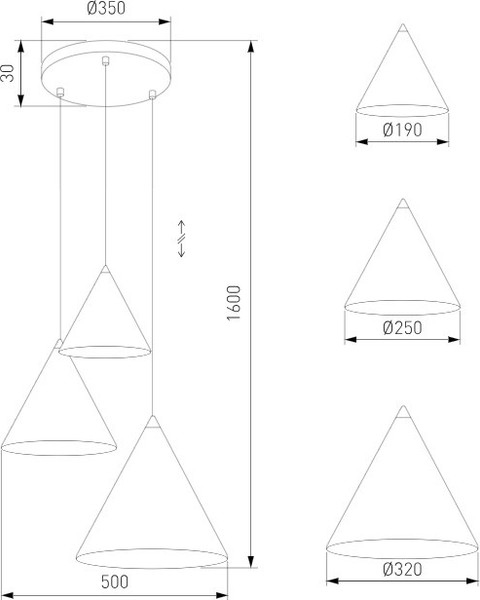 Изображение товара Люстра TK Lighting Cono Mix 11086