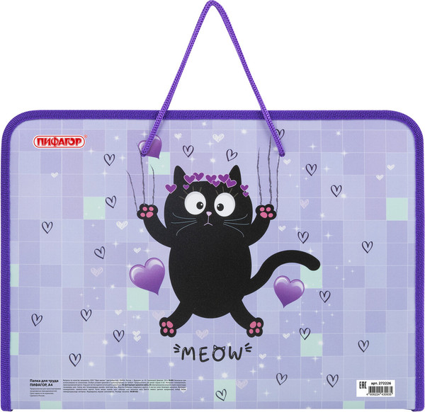 Изображение товара Папка для труда Пифагор Falling Cat / 272226