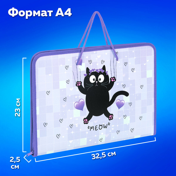 Изображение товара Папка для труда Пифагор Falling Cat / 272226