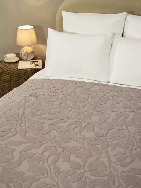 Изображение товара Покрывало Arya Leaves 150x200 / 8680943257994 (бежевый)