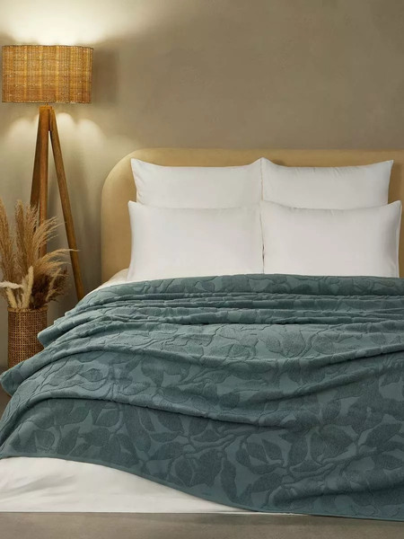 Изображение товара Покрывало Arya Leaves 150x200 / 8680943257987 (зеленый)