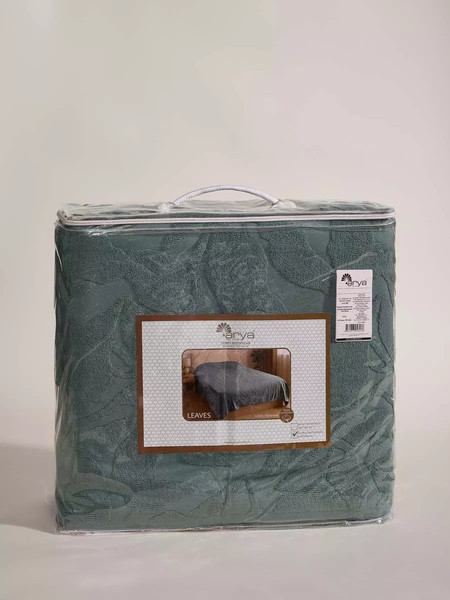 Изображение товара Покрывало Arya Leaves 150x200 / 8680943257987 (зеленый)