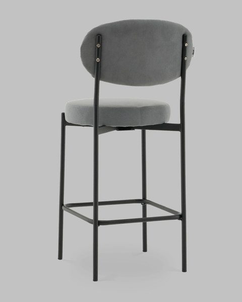 Изображение товара Стул барный Stool Group Бриф DD / AV 477-C83-9005 PP (велюр серый)
