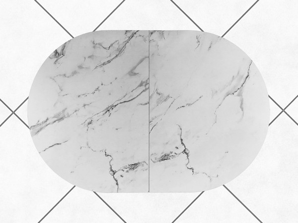 Изображение товара Обеденный стол AMC Elite Е20(1100) D3 (черный/мрамор кристалл)