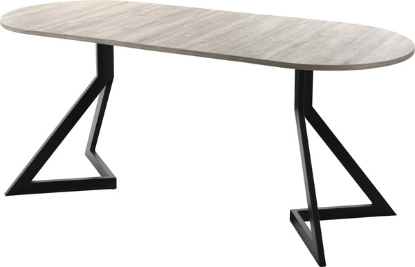 Изображение товара Обеденный стол AMC Elite Е20(1100) D3 (черный/дуб уайт-ривер песочно-бежевый)
