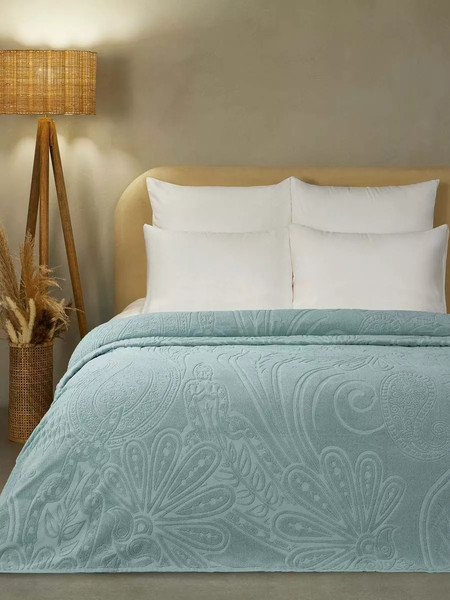 Изображение товара Покрывало Arya Greta 200x240 / 8680943257970 (темно-зеленый)