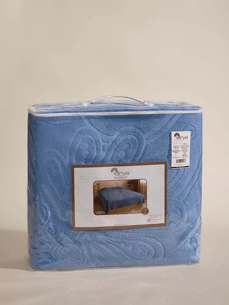 Изображение товара Покрывало Arya Greta 200x240 / 8680943257963 (темно-синий)