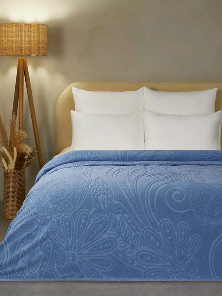 Изображение товара Покрывало Arya Greta 200x240 / 8680943257963 (темно-синий)