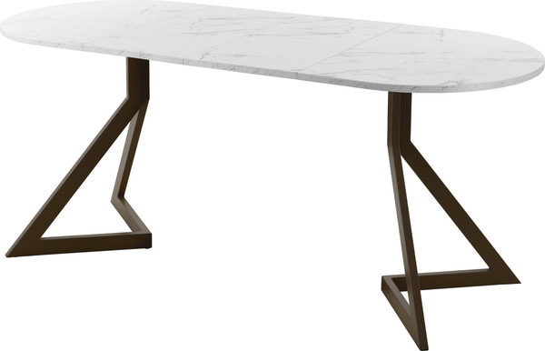 Изображение товара Обеденный стол AMC Elite Е20(1100) D3 (коричневый/мрамор кристалл)