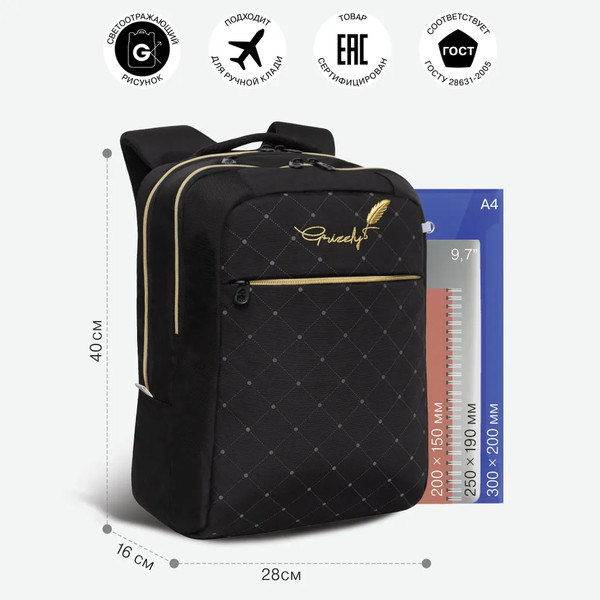 Изображение товара Рюкзак Grizzly RD-544-5 (черный)