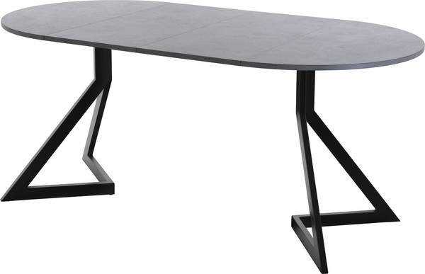 Изображение товара Обеденный стол AMC Elite Е20(900) D1 (черный/бетон чикаго светло-серый)