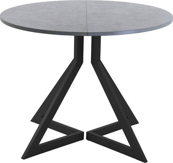 Изображение товара Обеденный стол AMC Elite Е20(900) D1 (черный/бетон чикаго светло-серый)