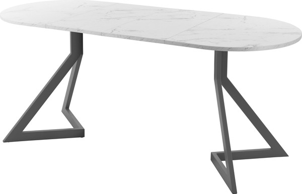 Изображение товара Обеденный стол AMC Elite Е20(1100) D3 (графит/мрамор кристалл)