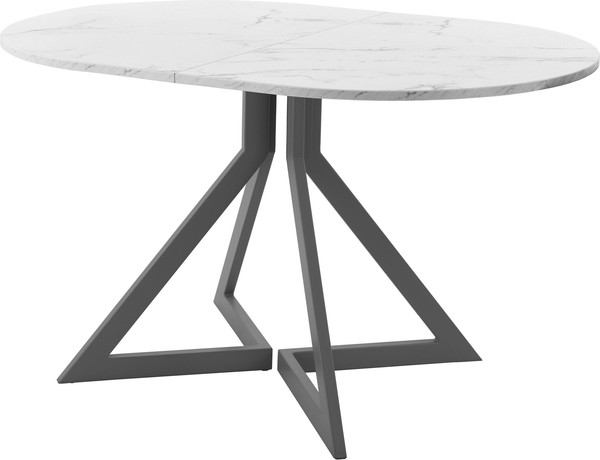 Изображение товара Обеденный стол AMC Elite Е20(1100) D3 (графит/мрамор кристалл)