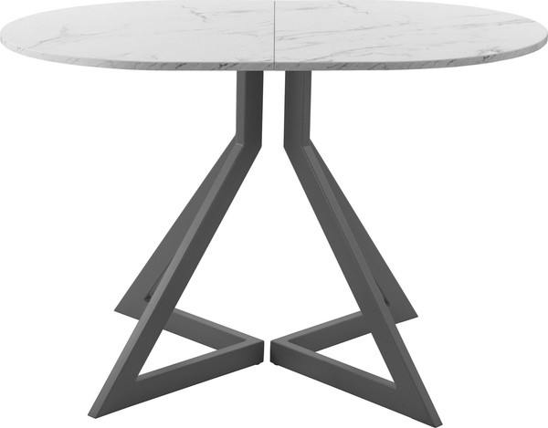 Изображение товара Обеденный стол AMC Elite Е20(1100) D3 (графит/мрамор кристалл)