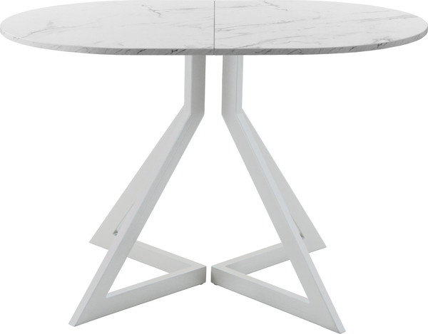 Изображение товара Обеденный стол AMC Elite Е20(1100) D3 (серебро/мрамор кристалл)