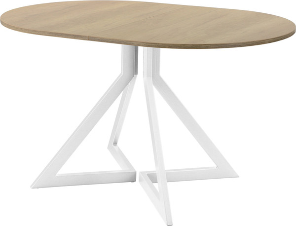 Изображение товара Обеденный стол AMC Elite Е20(1100) D3 (белый/дуб небраска натур)