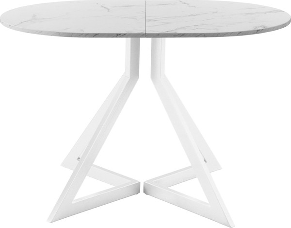 Изображение товара Обеденный стол AMC Elite Е20(1100) D3 (белый/мрамор кристалл)