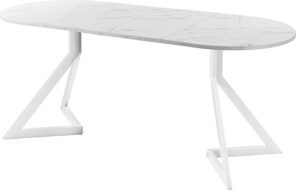 Изображение товара Обеденный стол AMC Elite Е20(1100) D3 (белый/мрамор кристалл)