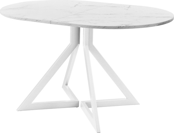 Изображение товара Обеденный стол AMC Elite Е20(1100) D3 (белый/мрамор кристалл)