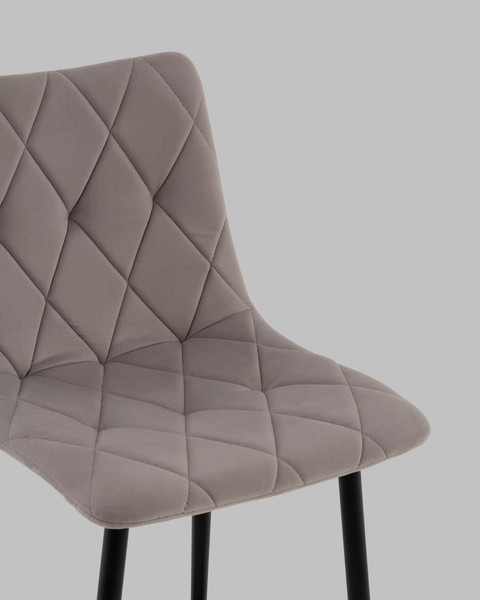 Изображение товара Стул барный Stool Group Одди Diamond / AV 443PB-Csil-9005 PP (велюр светло-серый)