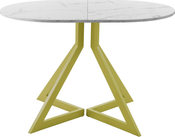 Изображение товара Обеденный стол AMC Elite Е20(1100) D3 (золото/мрамор кристалл)