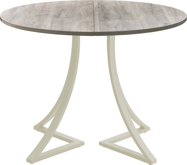 Изображение товара Обеденный стол AMC Elite Е24(900) D1 (бежевый/дуб уайт-ривер песочно-бежевый)