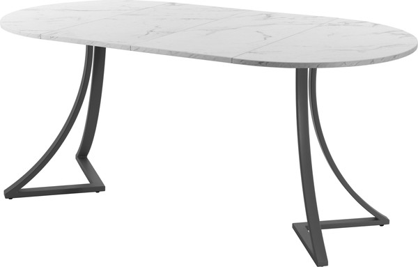 Изображение товара Обеденный стол AMC Elite Е24(900) D1 (графит/мрамор кристалл)