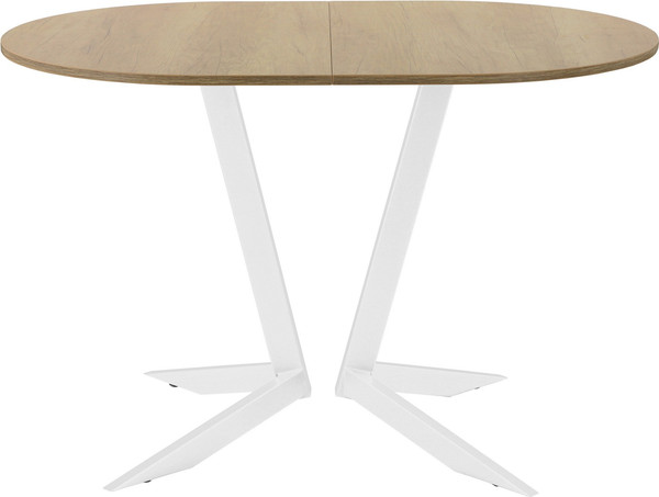 Изображение товара Обеденный стол AMC Elite Е19(1100) D3 (белый/дуб небраска натур)