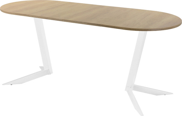 Изображение товара Обеденный стол AMC Elite Е19(1100) D3 (белый/дуб небраска натур)