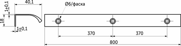 Изображение товара Ручка для мебели AKS Monblan 740/800 / 111 212 (брашированное золото)