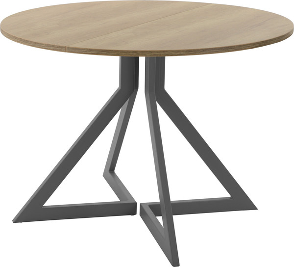 Изображение товара Обеденный стол AMC Elite Е20(900) D1 (графит/дуб небраска натур)