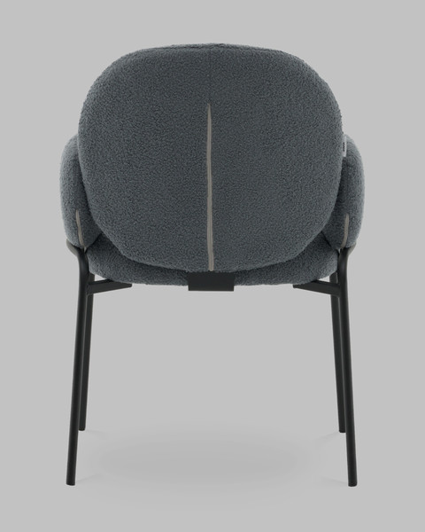 Изображение товара Стул Stool Group Моллек с подлокотниками / AV 338-F83-9005 (букле темно-серый)