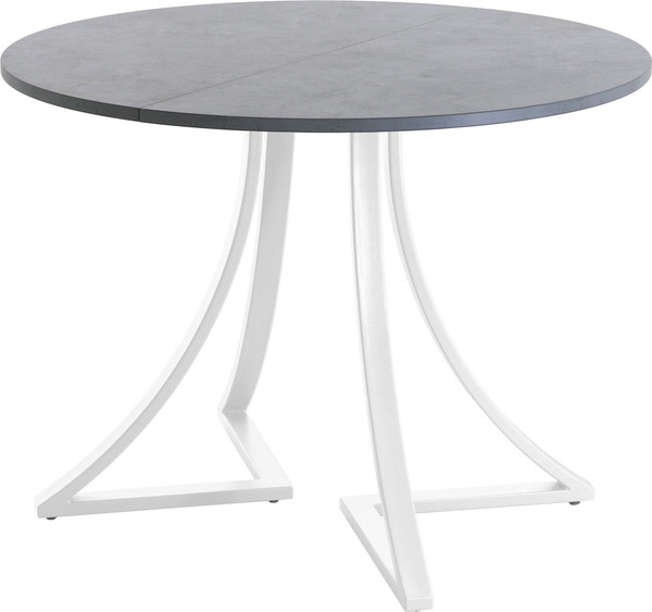 Изображение товара Обеденный стол AMC Elite Е24(900) D1 (белый/бетон чикаго светло-серый)