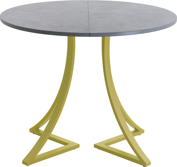 Изображение товара Обеденный стол AMC Elite Е24(900) D1 (золото/бетон чикаго светло-серый)