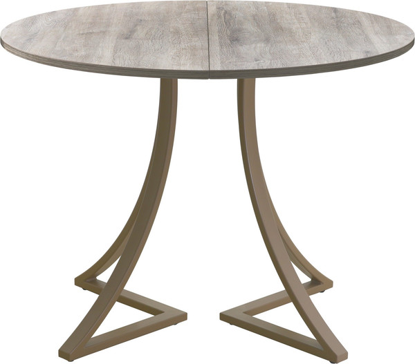 Изображение товара Обеденный стол AMC Elite Е24(900) D1 (капучино/дуб уайт-ривер песочно-бежевый)