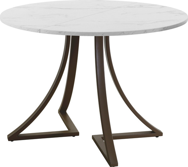 Изображение товара Обеденный стол AMC Elite Е24(800) D1 (коричневый/мрамор кристалл)