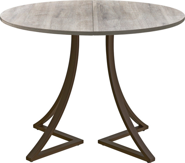 Изображение товара Обеденный стол AMC Elite Е24(800) D1 (коричневый/дуб уайт-ривер песочно-бежевый)