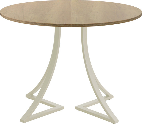 Изображение товара Обеденный стол AMC Elite Е24(800) D1 (бежевый/дуб небраска натур)