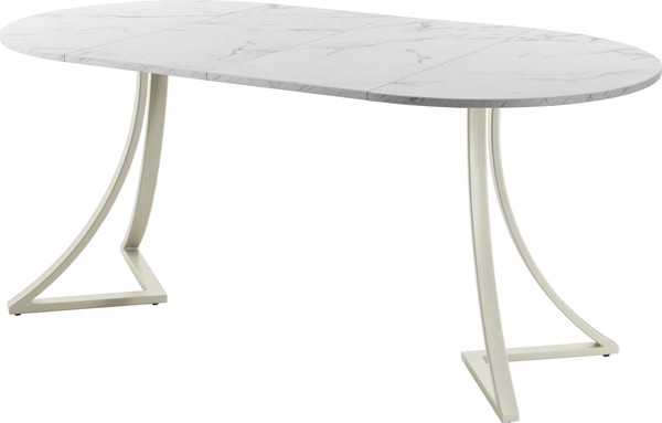 Изображение товара Обеденный стол AMC Elite Е24(800) D1 (бежевый/мрамор кристалл)