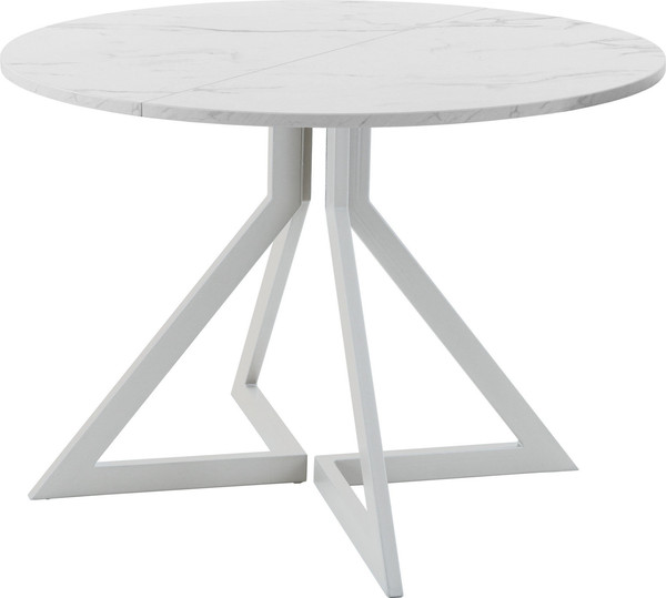 Изображение товара Обеденный стол AMC Elite Е20(900) D1 (серебро/мрамор кристалл)