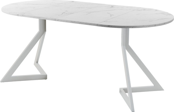 Изображение товара Обеденный стол AMC Elite Е20(900) D1 (серебро/мрамор кристалл)