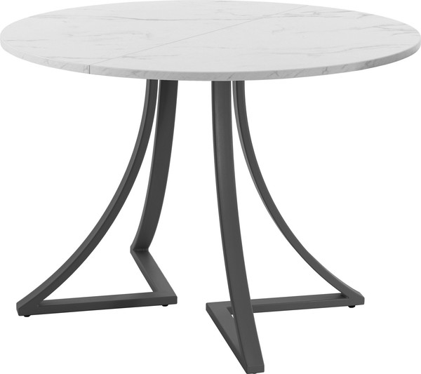 Изображение товара Обеденный стол AMC Elite Е24(800) D1 (графит/мрамор кристалл)