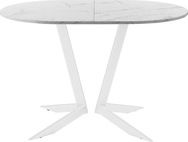 Изображение товара Обеденный стол AMC Elite Е19(1100) D3 (белый/мрамор кристалл)