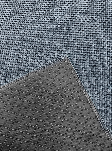 Изображение товара Набор ковриков для ванной и туалета Shengrong Textile Twist / 60x100+50x60-BLUE-twist